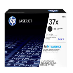 Cartouche N°37X toner noir MICR 25.000 pages pour HP Laserjet Pro M 630