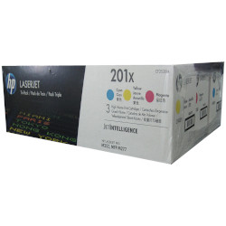 Pack N°201X 3 colors 3x 2300 pages for HP Color Laserjet Pro M 274