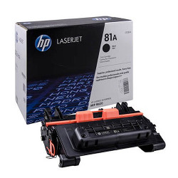 Cartridge N°81A black toner 10500 pages for HP Laserjet M 604