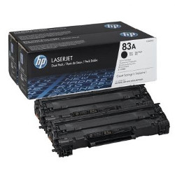 Pack N°83A noir 2x 2200 pages pour HP Laserjet Pro MFP M225