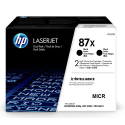 Pack N°87X MICR 2x 18.000 pages pour HP Laserjet Pro M 527