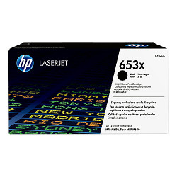 Cartouche N°653 toner noir HC 21000 pages  pour HP Laserjet Color M 680