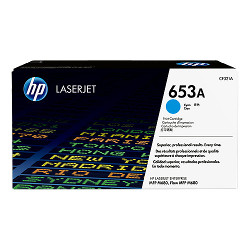 Cartouche N°653 toner cyan 16500 pages  pour HP Laserjet Color M 680