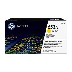 Cartouche N°653 toner jaune 16500 pages pour HP Laserjet Color M 680