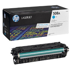 Cartouche N°508A toner cyan 5000 pages pour HP Color laserjet M 553