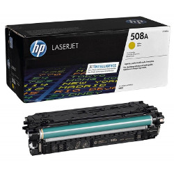 Cartouche N°508A toner jaune 5000 pages pour HP Color Laserjet M 552