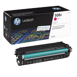 Cartouche N°508X toner magenta HC 9500 pages pour HP Color laserjet M 553