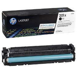 Cartouche N°201X toner noir HC 2800 pages pour HP Color Laserjet M 277