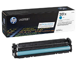 Cartouche N°201X toner cyan HC 2300 pages pour HP Color Laserjet Pro M 277