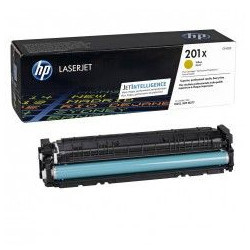 Cartouche N°201X toner jaune HC 2300 pages pour HP Color Laserjet Pro M 252