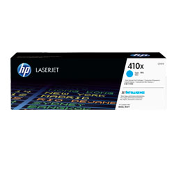 Cartouche N°410X toner cyan HC 5000 pages pour HP Color Laserjet Pro M 377