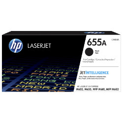 Cartridge N°655A black toner 12.500 pages for HP Color Laserjet MFP M652