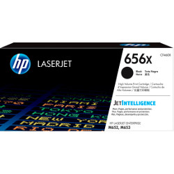 Cartouche toner noir N°656X 27.000 pages pour HP Color Laserjet Pro M 653