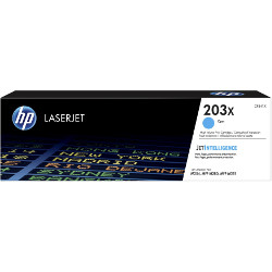 Cartouche N°203X cyan 2500 pages pour HP Color Laserjet M254