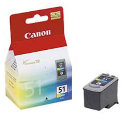 Cartridge N°51 3x7 ml 3 colors 190 pages réf 0618B001 for CANON Pixma MP 150