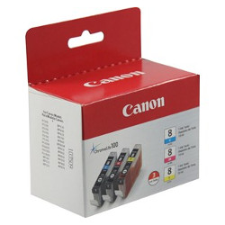 Pack 3 couleurs CMY 3x 13ml 0621B029 pour CANON Pixma iX 5000