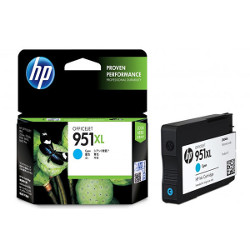 Cartouche N°951XL jet d'encre cyan 1500 pages pour HP Officejet Pro 8100