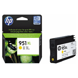 Cartouche N°951XL jet d'encre jaune 1500 pages pour HP Officejet Pro 8630