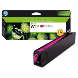 Cartouche N°971XL jet d'encre magenta 6600 pages  pour HP Officejet Pro X 476