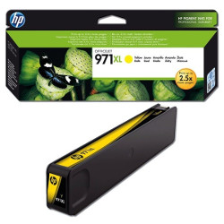 Cartouche N°971XL jet d'encre jaune 6600 pages  pour HP Officejet Pro X 476