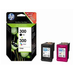Pack N°300 noir et couleurs 4ml x 2 pour HP Photosmart C 4795