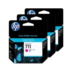 Pack of 3 cartridge N°711 inkjet magenta 3x29ml for HP Designjet T 130