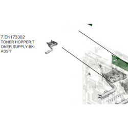 Bloc d'alimentation en black toner for RICOH Aficio MP C305