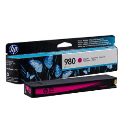 Cartouche N°980 jet d'encre magenta 6600 pages  pour HP Officejet Color X 555