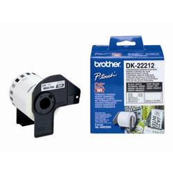 Ruban continu support film adhesif noir sur blanc 15.24mx 62mm DK-22251 pour BROTHER QL 550