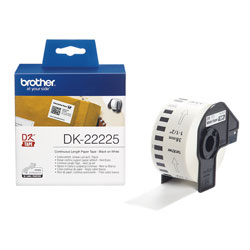 Ribbon continu support papier adhesif black sur blanc 30.48mx 38mm for BROTHER QL 710