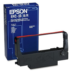 Black nylon ribbon / red réf S015376 for EPSON TM 300