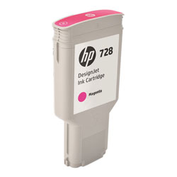 Cartridge N°728 ink magenta 300ml for HP Designjet T 730