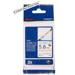 Ribbon inking pour gaine thermorétractable color de ribbon: blanc color de police: black 5.8 mm 1.5 for BROTHER P-Touch E550