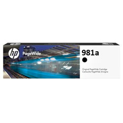 Cartridge N°981A ink black 6000 pages for HP PageWide PRO 556