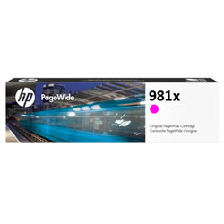 Cartouche N°981X encre magenta HC 10000 pages pour HP PageWide PRO 556