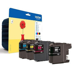 Pack inkjet lc121 bk cmy 4x300 pages for BROTHER MFC J650