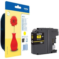 Cartouche jet d'encre jaune lc121 300 pages pour BROTHER MFC J245