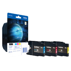 Pack of 3 inks XL C/M/Y 3x1200 pages for BROTHER MFC J6910