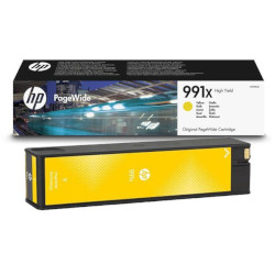 Cartouche N°991X encre jaune 16.000 pages pour HP PageWide PRO 774