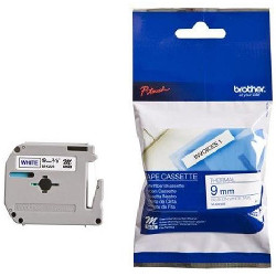 Ribbon blue sur blanc 9mm x 8m non laminé for BROTHER P-Touch 85