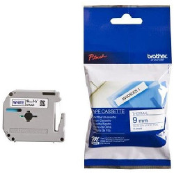 Ribbon blue sur blanc 9mm x 8m non laminé for BROTHER P-Touch 75