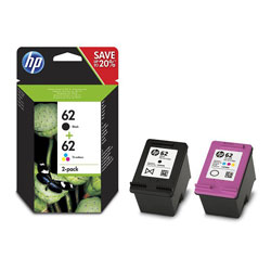 Pack N°62 black and colors for HP Officejet 5740