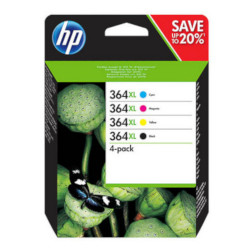 Pack N°364XL black and colors for HP Photosmart B 8550