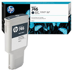 Cartridge n°746 d'ink black matt 300ml for HP Designjet Z 6