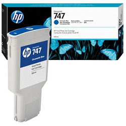Cartridge n°747 d'ink blue chromatique 300ml for HP Designjet Z 6