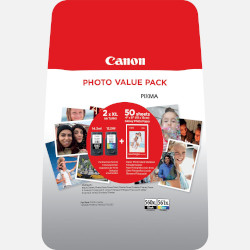 Pack XL black 14.ml and colors 12.2ml and 50 feuilles 3712C004 for CANON Pixma TS 5350