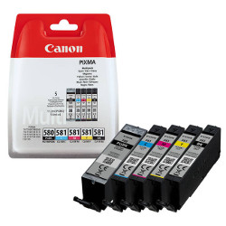 Pack 5 couleurs 5x 11.2 ml PBK + CMYK 2078C005 pour CANON Pixma TS 8152