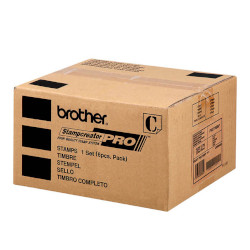 Tampon noir 27x40mm x6 pour BROTHER SC 2000