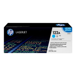 Cartouche N°122A toner cyan 4000 pages pour HP Laserjet Color 2840