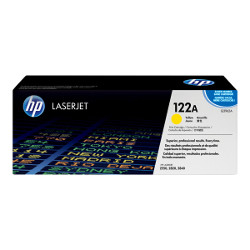 Cartouche N°122A toner jaune 4000 pages pour HP Laserjet Color 2820